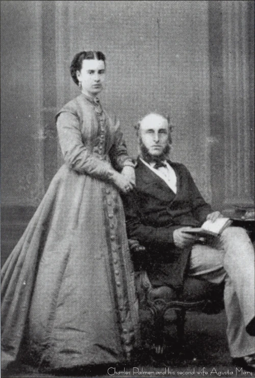 Historical figures Charles Palmer with his second wife Agusta Mary