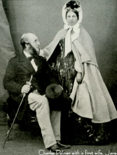 Historical figures Charles Palmer with his first wife Jane