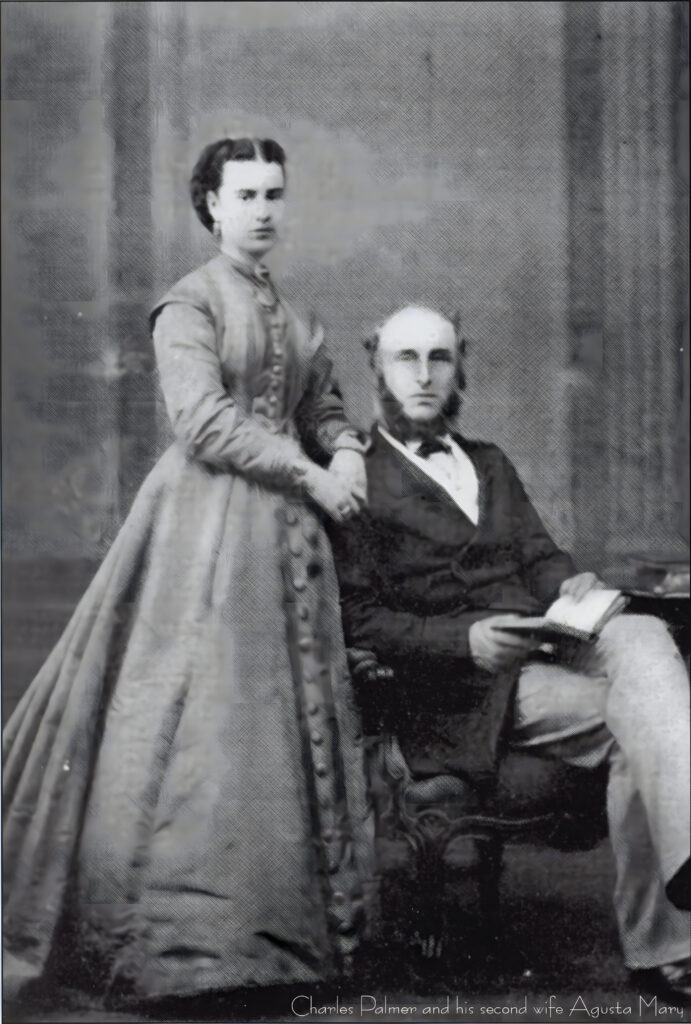 Charles Palmer with second wife Agusta Mary. daughter of Alfred Lambert from Paris.